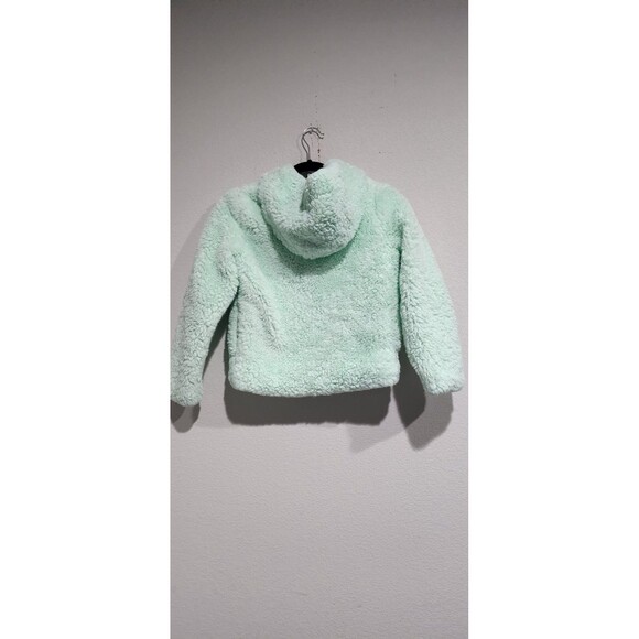 Under Armour Girls Coldgear Green Soft Faux Fur Jacket YMD/M - Picture 3 of 10
